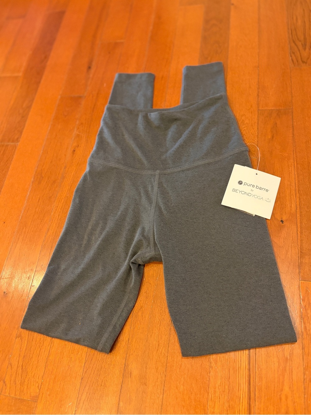 Pure Barre | Beyond Yoga Women' Charcoal Gray High-Waist leggings